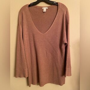 H&M Basics rib knit sweater with full sleeve L